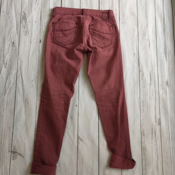 H & G  Dark Red Skinny Jeans - Picture 6 of 8